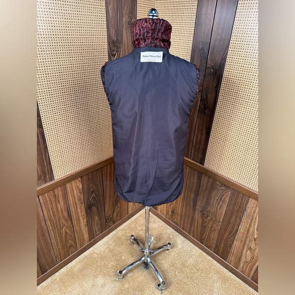 Vintage Robert Mann Furs Dyed Red Persian Lamb Fur Vest Jacket Coat Small - Picture 10 of 11